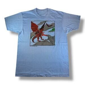 Vintage 1986 Blackthorn Amoroso Terrordactyls Fantasy D&D Style‎ Shirt Size L